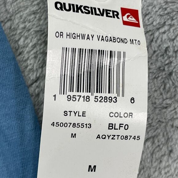 Quiksilver Highway Vagabond T Shirt Mens Medium Blue Cotton Graphic Since 1969 - Picture 6 of 11